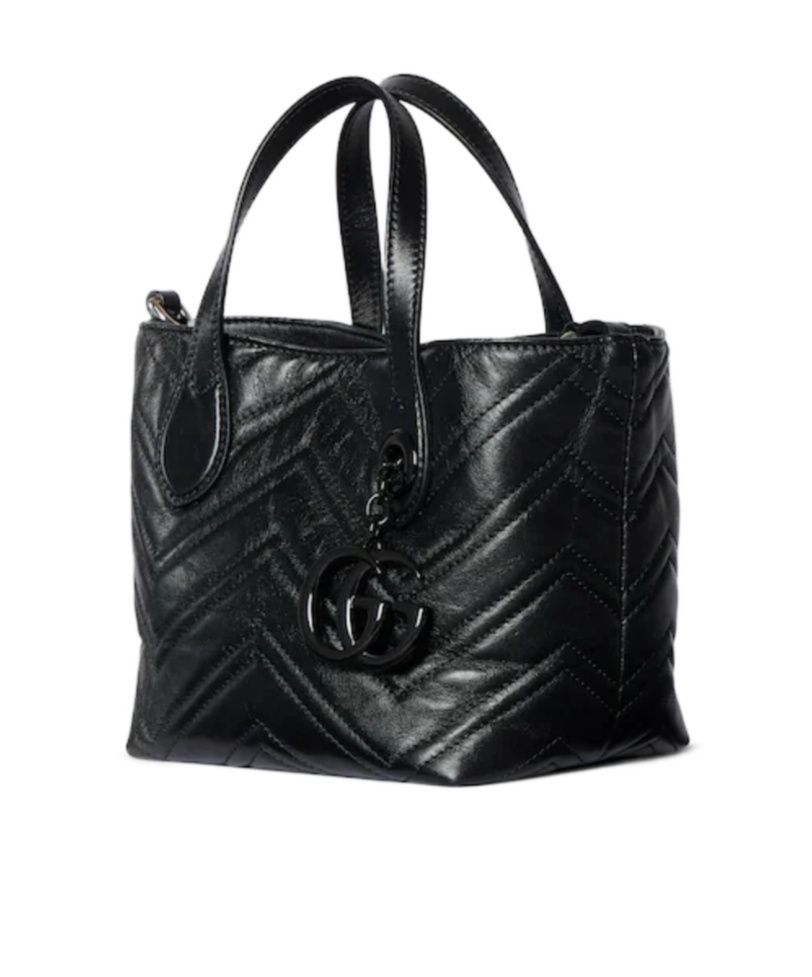Gucci Gg Marmont Small Tote Bag In Black