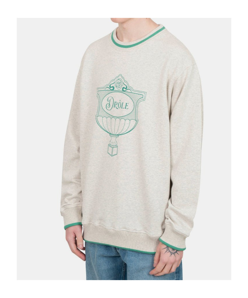 Drôle De Monsieur Logo Sweatshirt In White