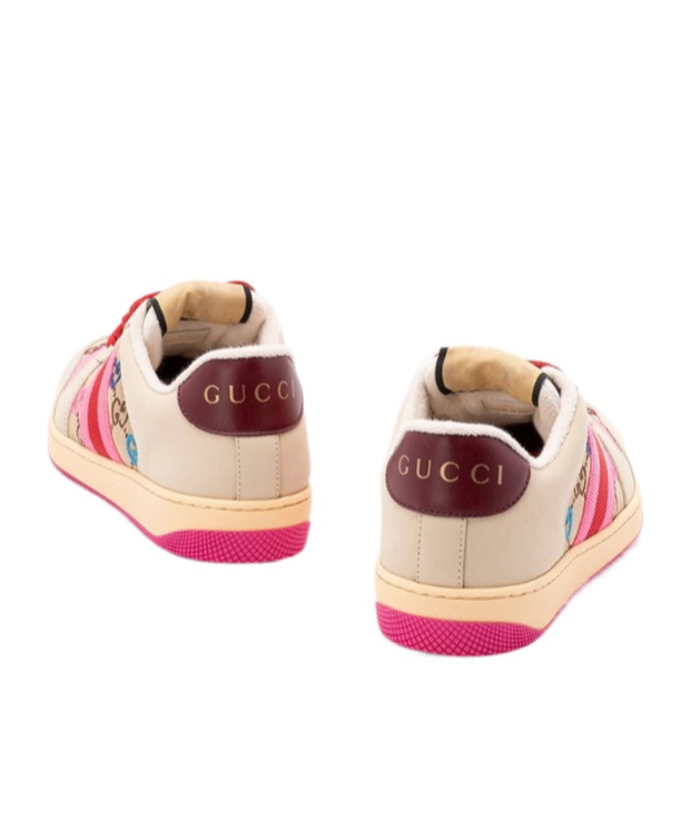 Gucci Screener Trainer In Gg Fabric And Multicolour Details Women In Multi