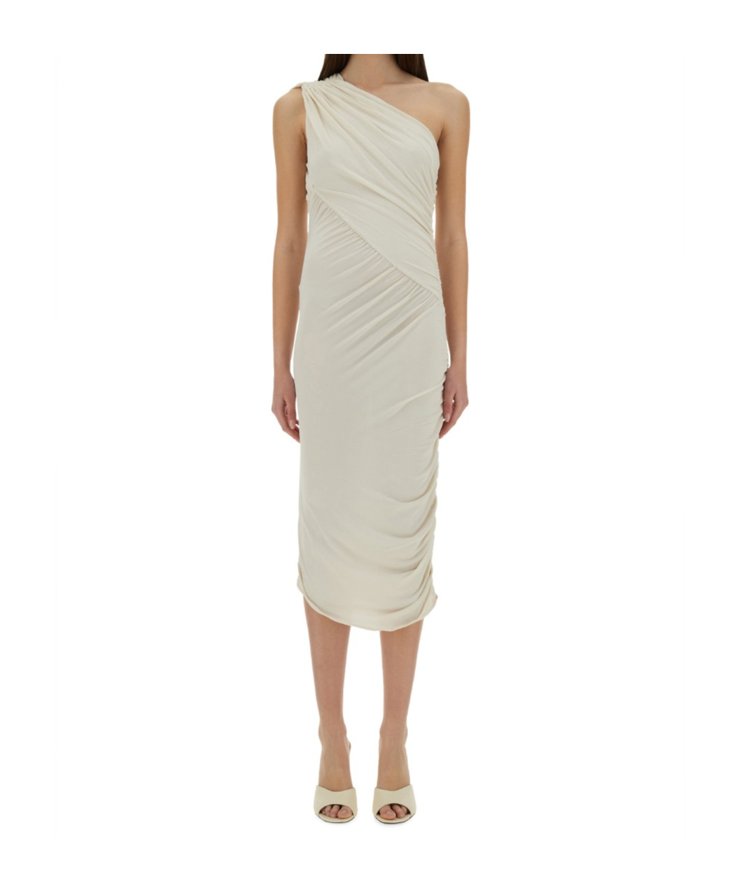 Rick Owens Amira Draped Jersey One-shoulder Dress