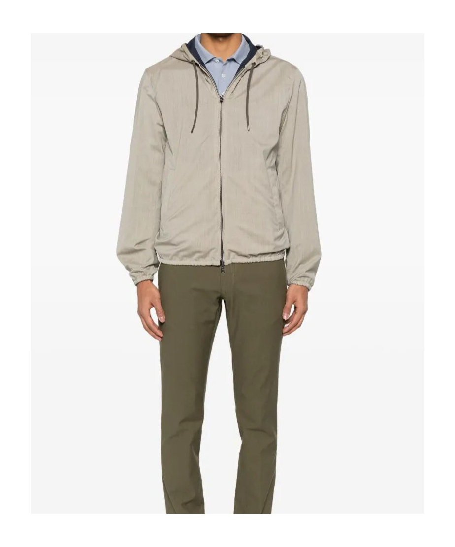 Herno Reversible Hooded Jacket In Nude