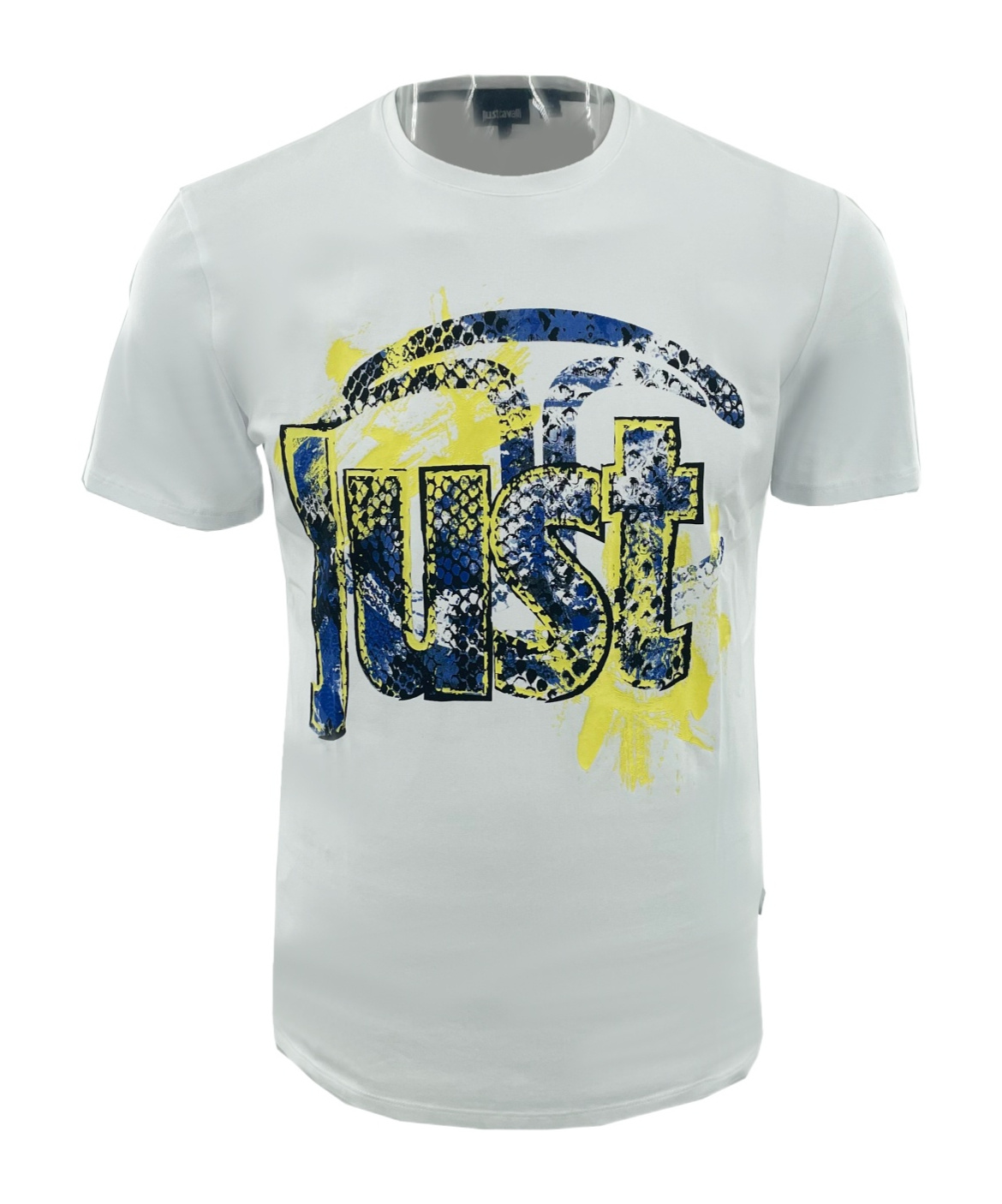 Just Cavalli Logo Short-sleeved T-shirt In Gray