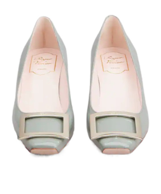 ROGER VIVIER TROMPETTE SQUARE-TOED HEELS