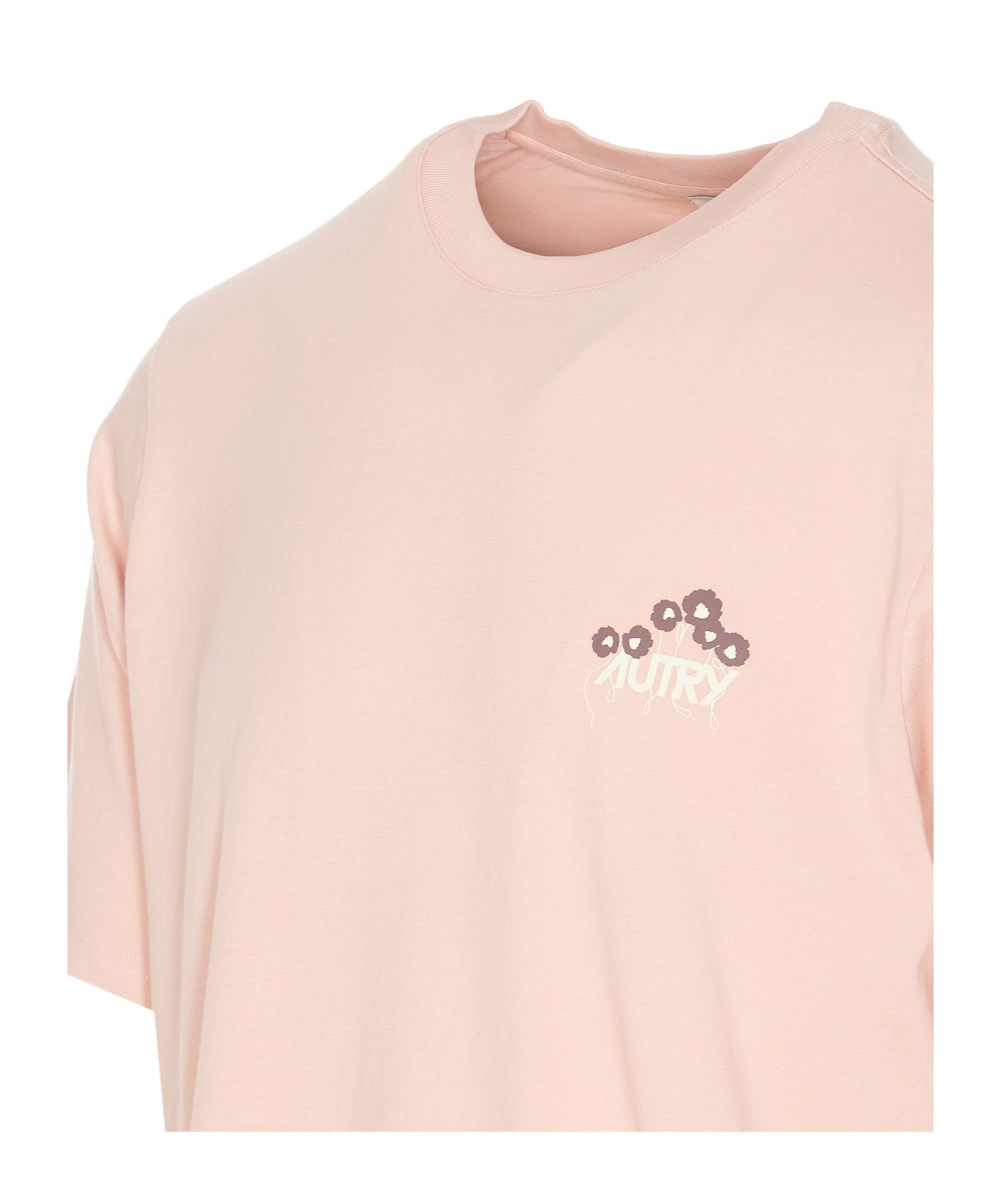 Autry Crew Neck Graphic Print Short Sleeves T-shirt In Nude
