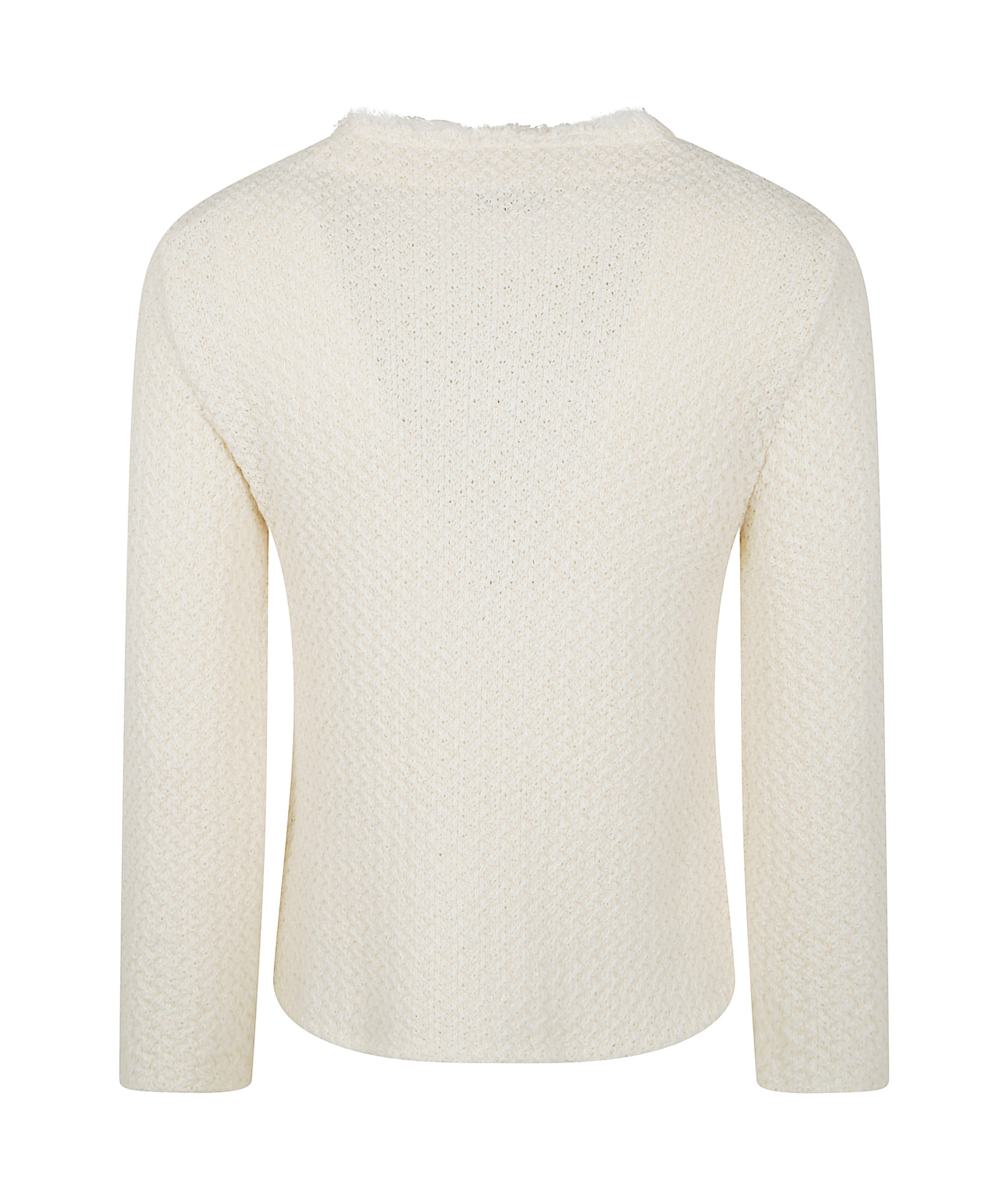 Baserange Round Neck Jacket In Milk