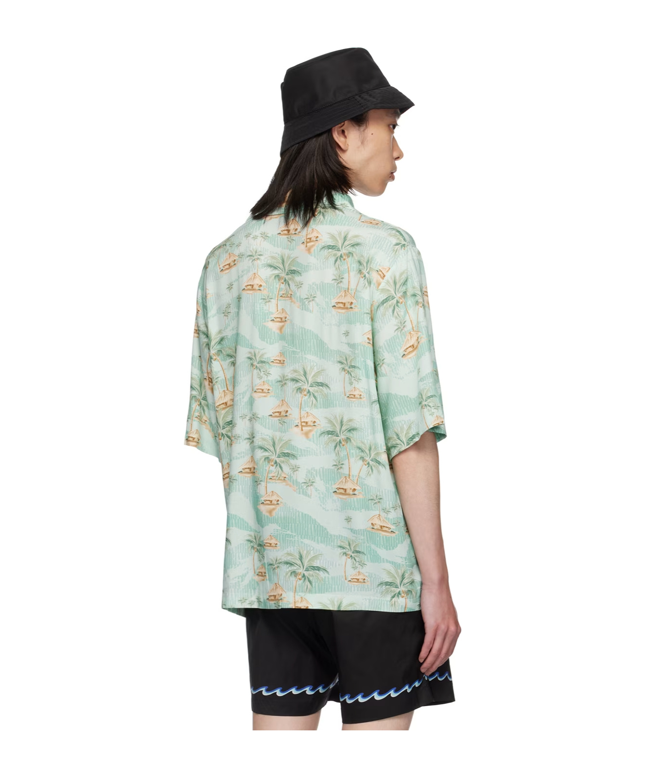 Amiri Printed Short-sleeved Shirt In Green