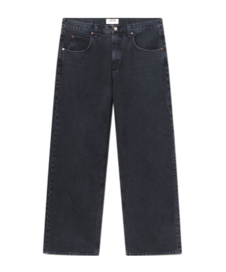 Agolde Gray Jeans In Regenerated Denim In Black