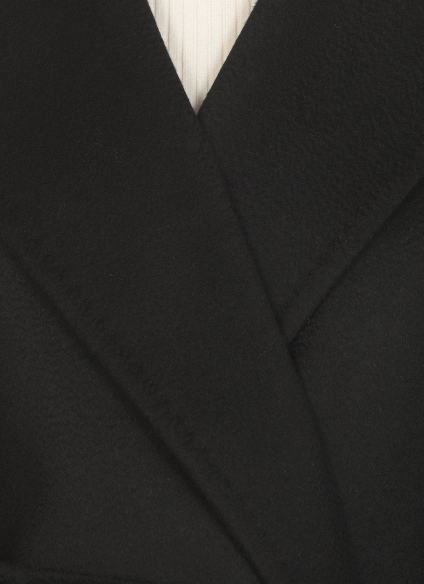 Max Mara Totem Wrap Coat In Black