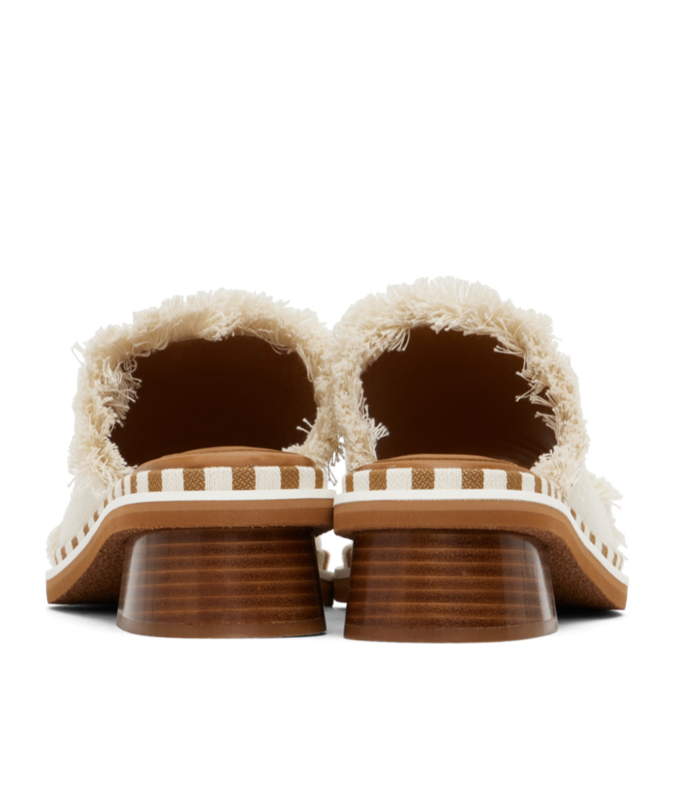 See By Chloé Off-white Allyson Heeled Sandals In White