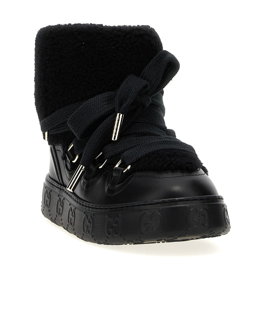 Gucci Teddy Ankle Boots In Black