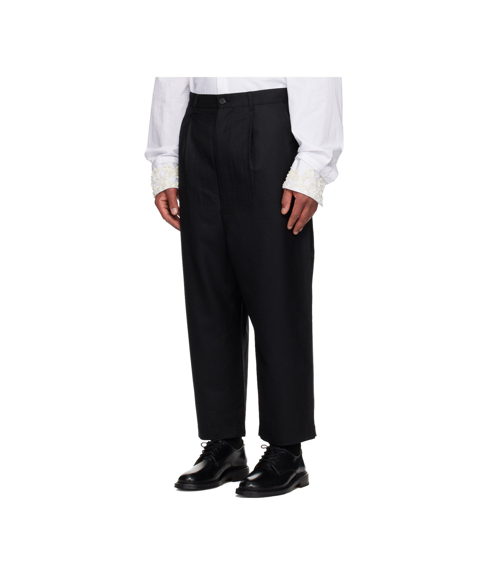 Comme Des Garçons Cordura Belted Jogging In Black