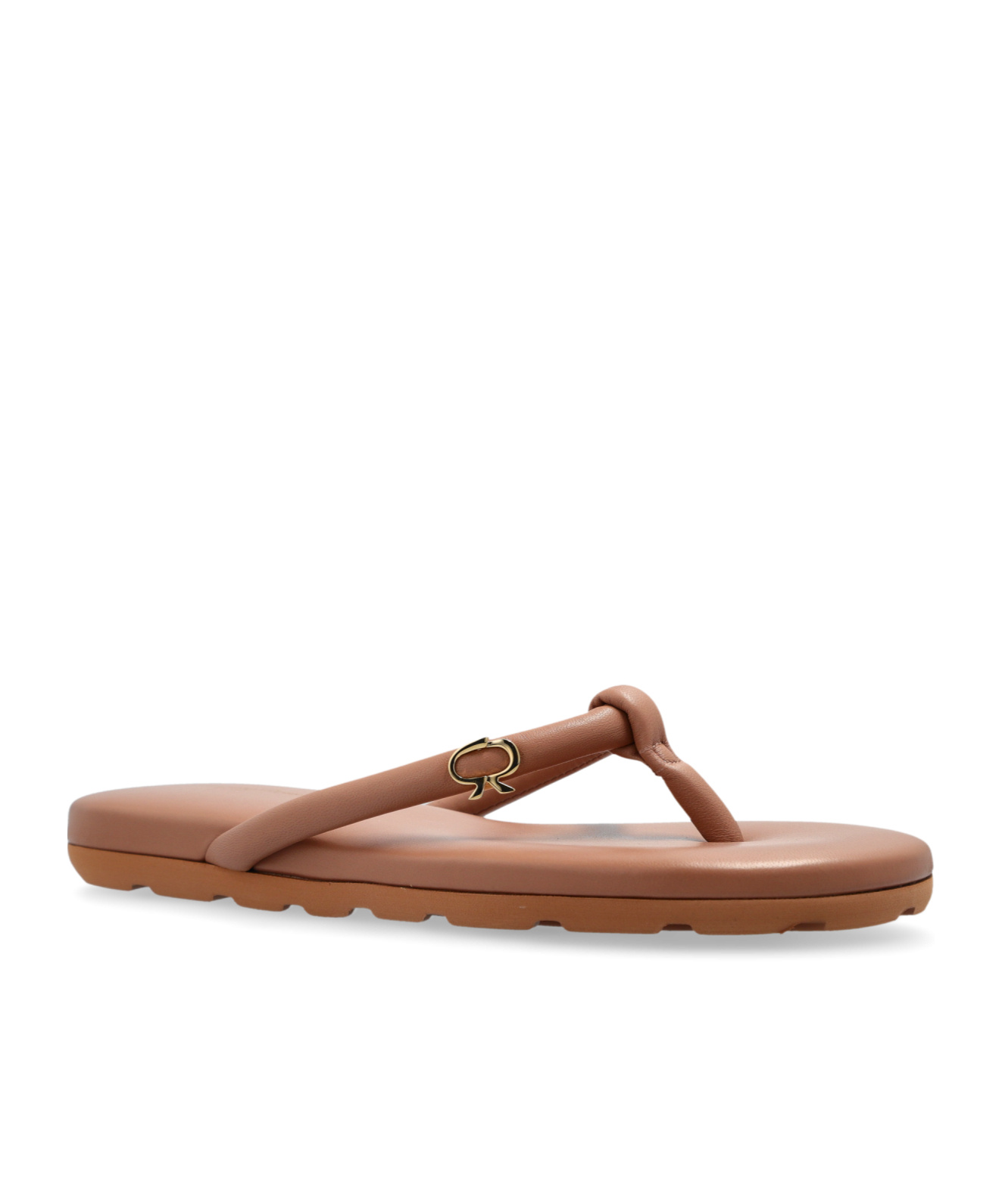 Gianvito Rossi Fiji Nappa Leather Flip-flops In Brown