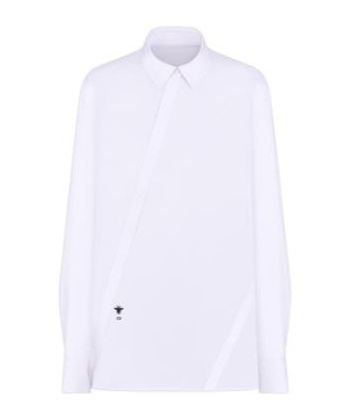 Dior Blouse With Oblique Closure In White