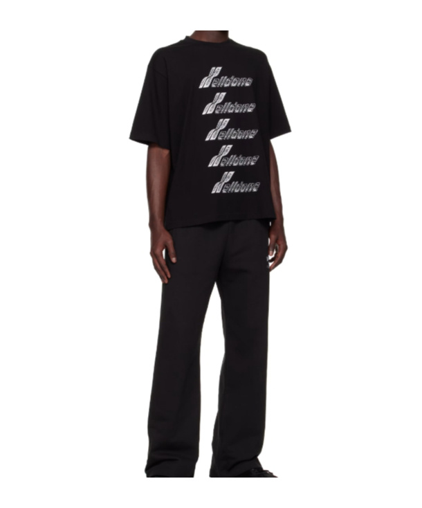 We11 Done Cotton Jersey T-shirt. In Black