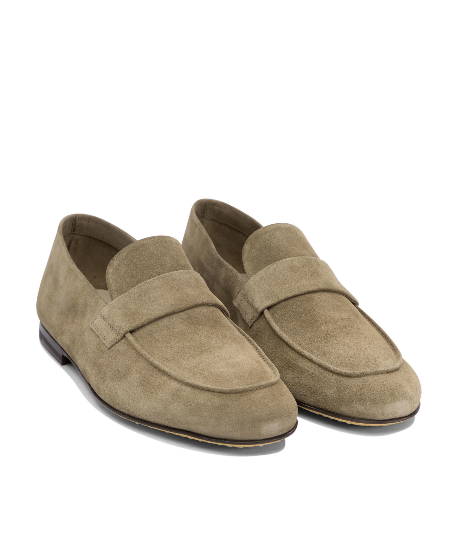 Officine Creative Round Head Loafer Shoes In Brown