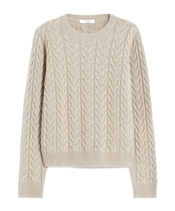 Max Mara Slim-fit Cashmere Pullover In Neutral