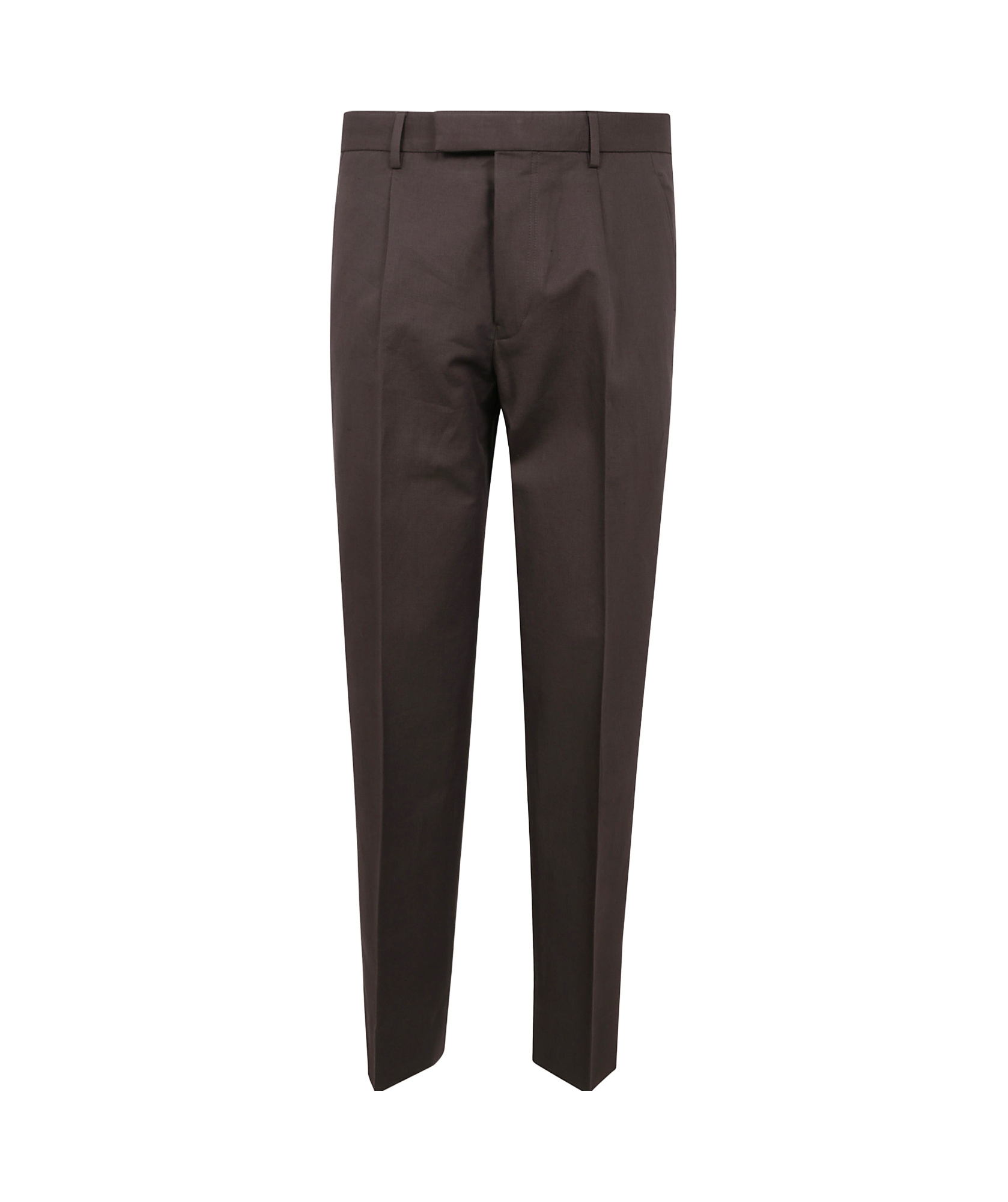 Shop Zegna Belt-loop Casual Pants In Black