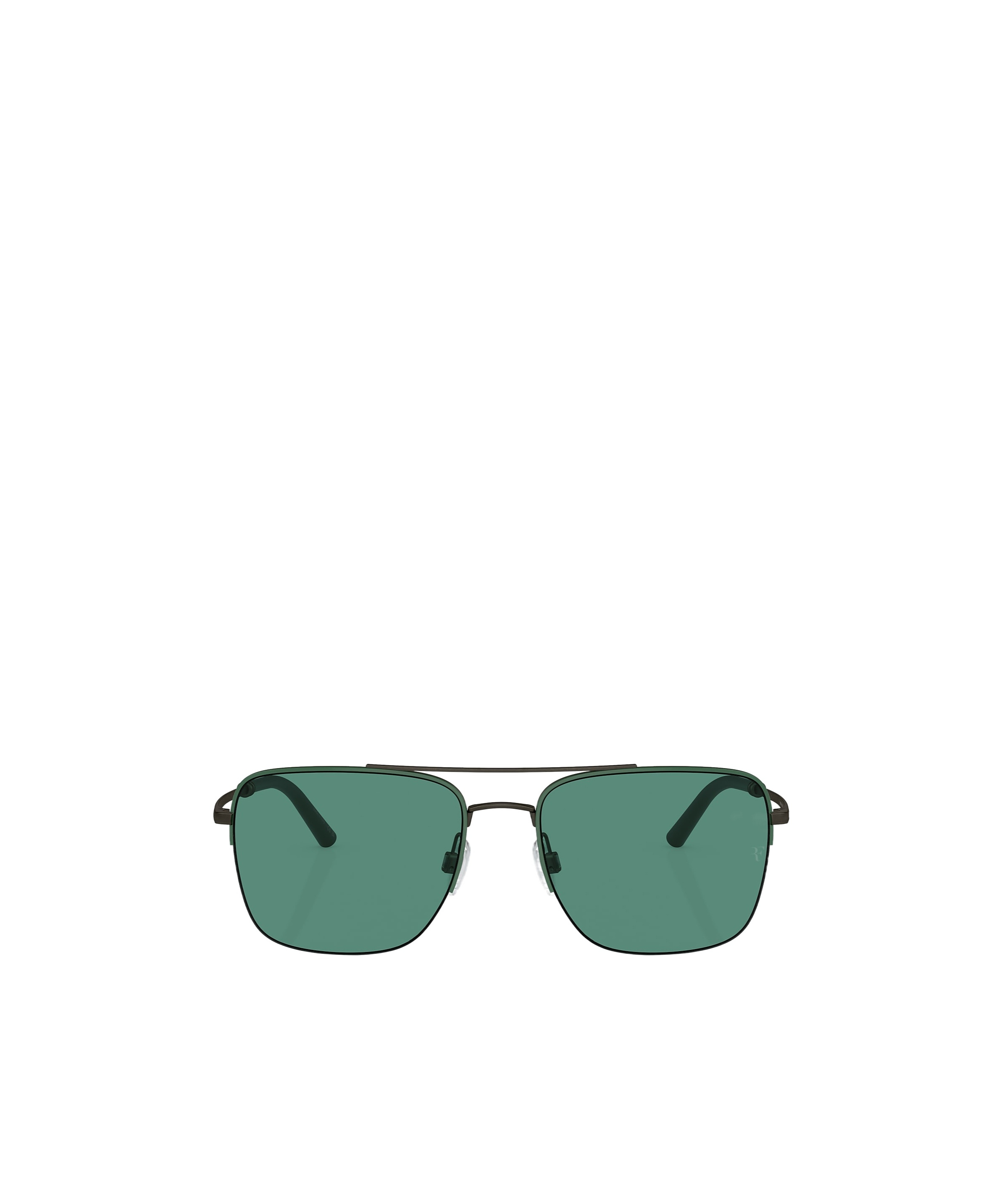 Oliver Peoples Roger Federer 56mm Semirimless Pilot Sunglasses In Green