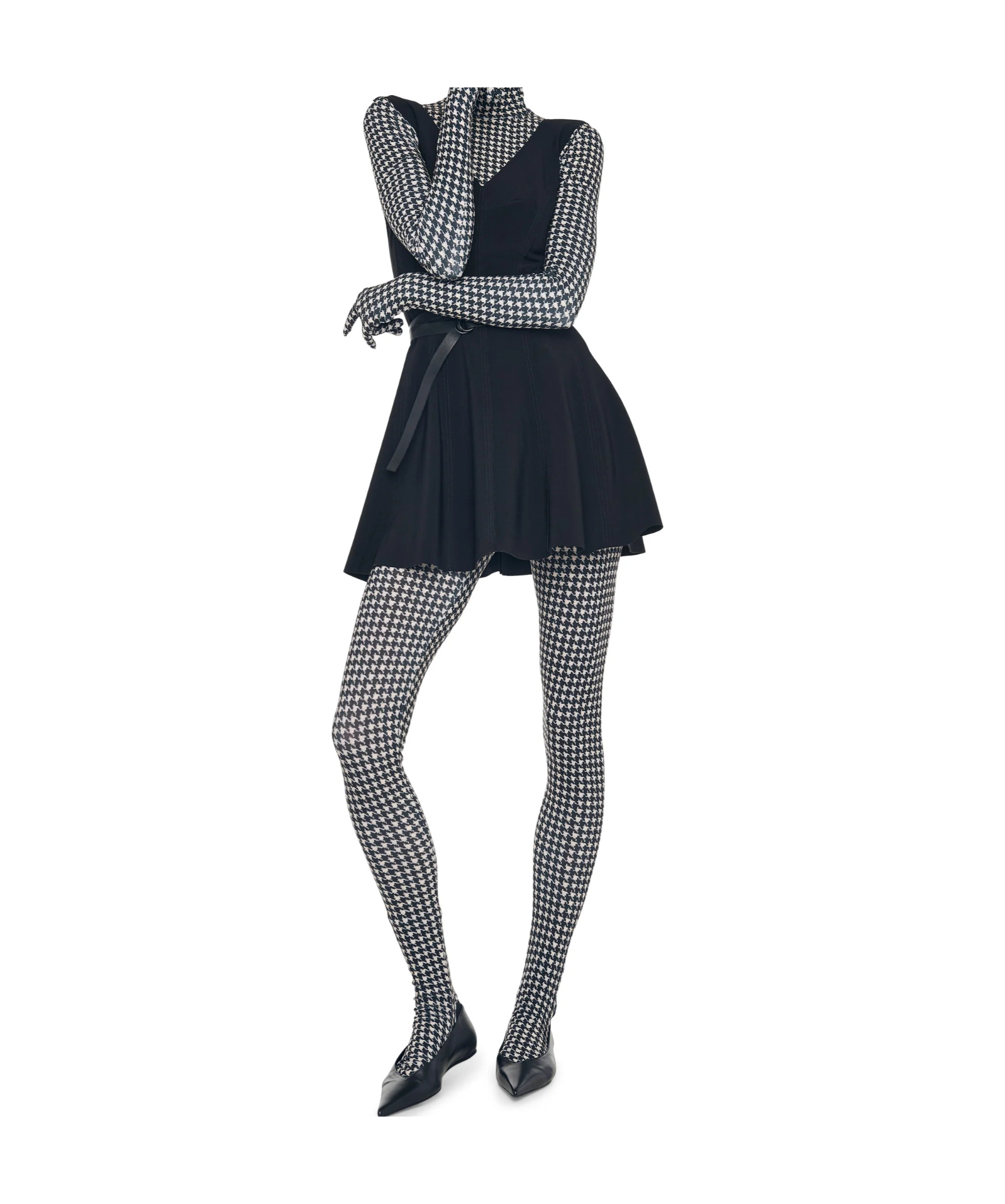Norma Kamali Grace Mini Dress In Black