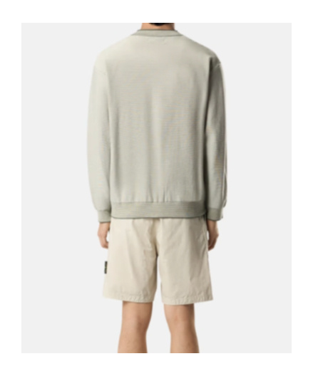 Stone Island Knit Mock Neck Jumper In Green