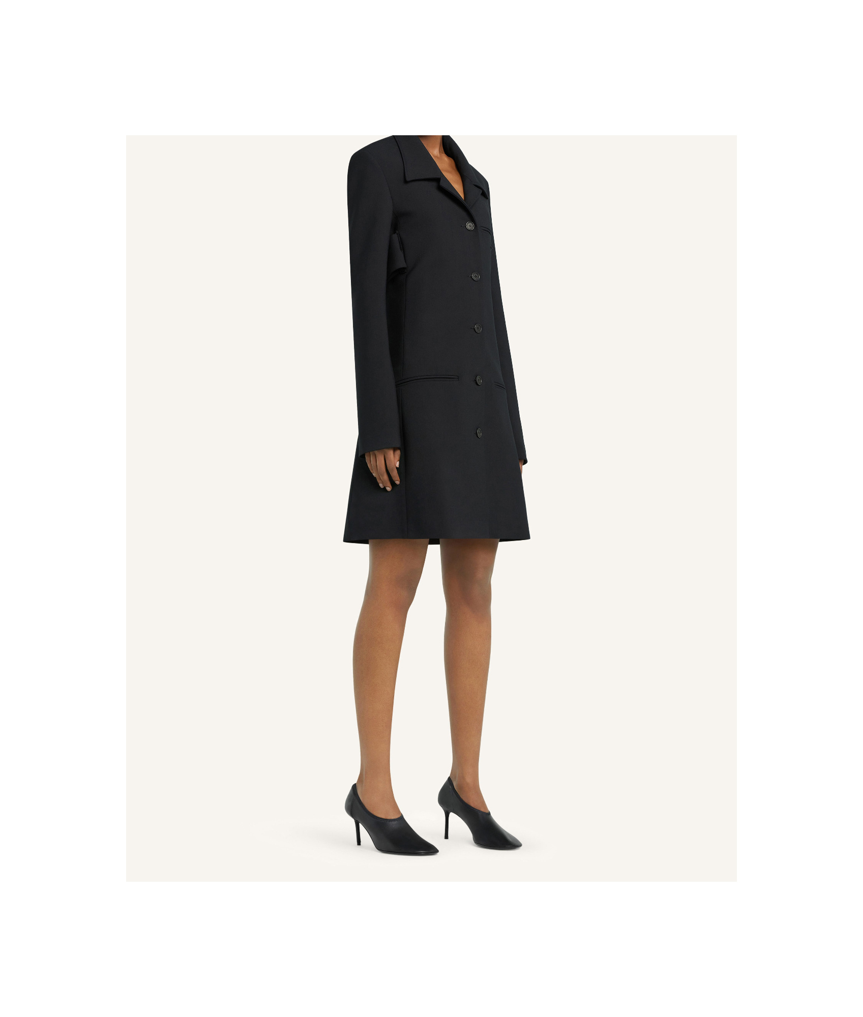 Shop Courrèges A-line Coat In Black