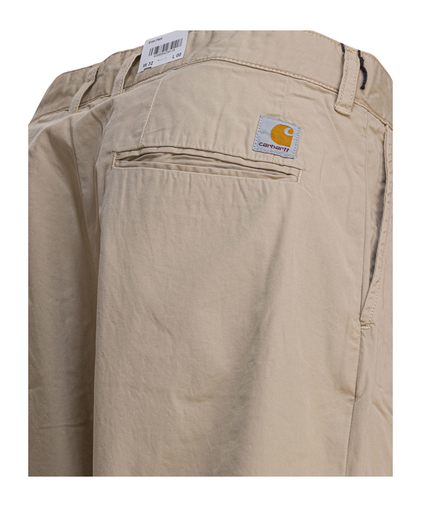 Carhartt Tailored Trousers With Front Pleats And Pockets In Brown
