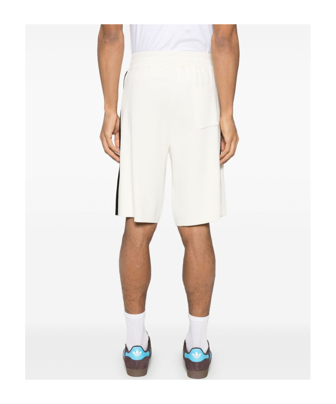 Shop Autry Elastic Waist Shorts In White