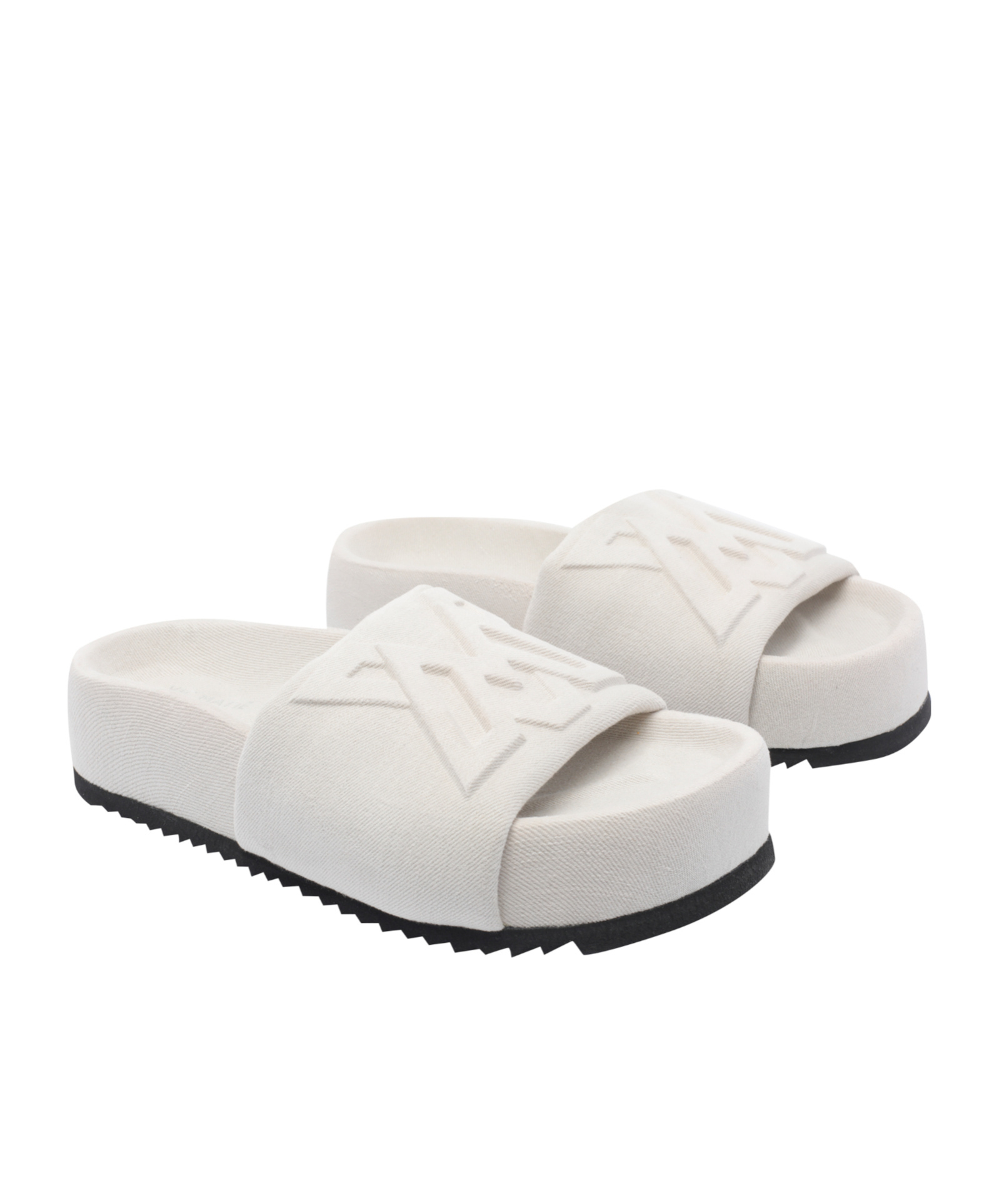 Vic Matie Round Toe Platform Sandals In White