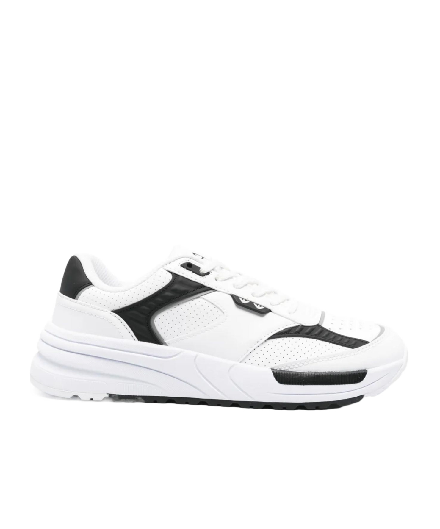 Ea7 Logo Sneakers In White