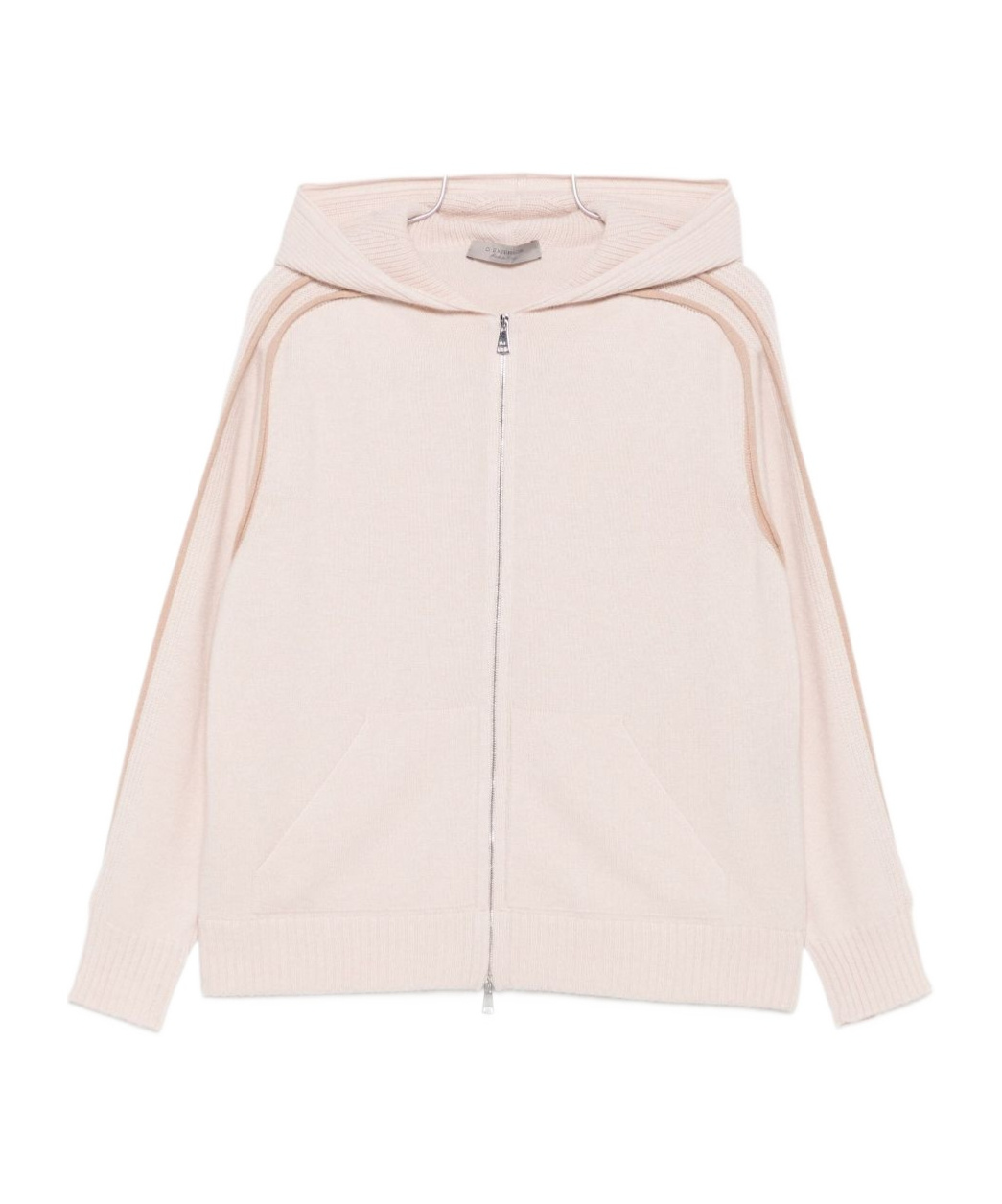 D Exterior White And Beige Cashmere Blend Sweatshirt In Pink