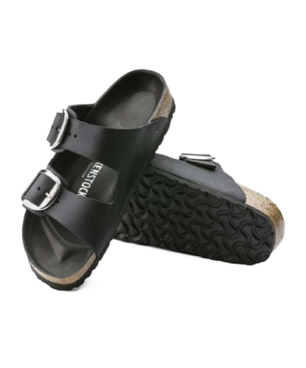 Birkenstock Arizona Big Buckle Slip-on Sandals In Black