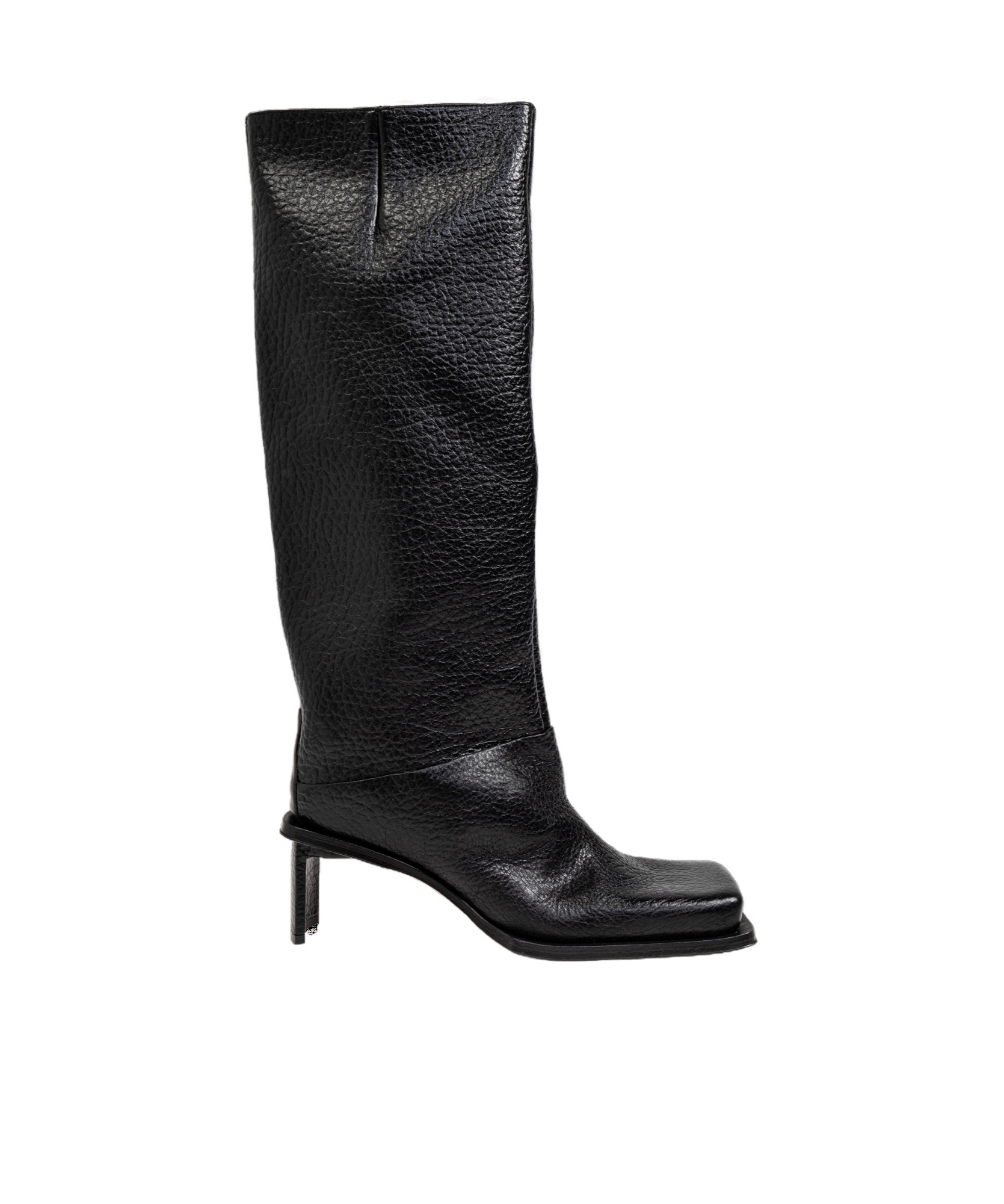 Miista Square-toed Boots In Black