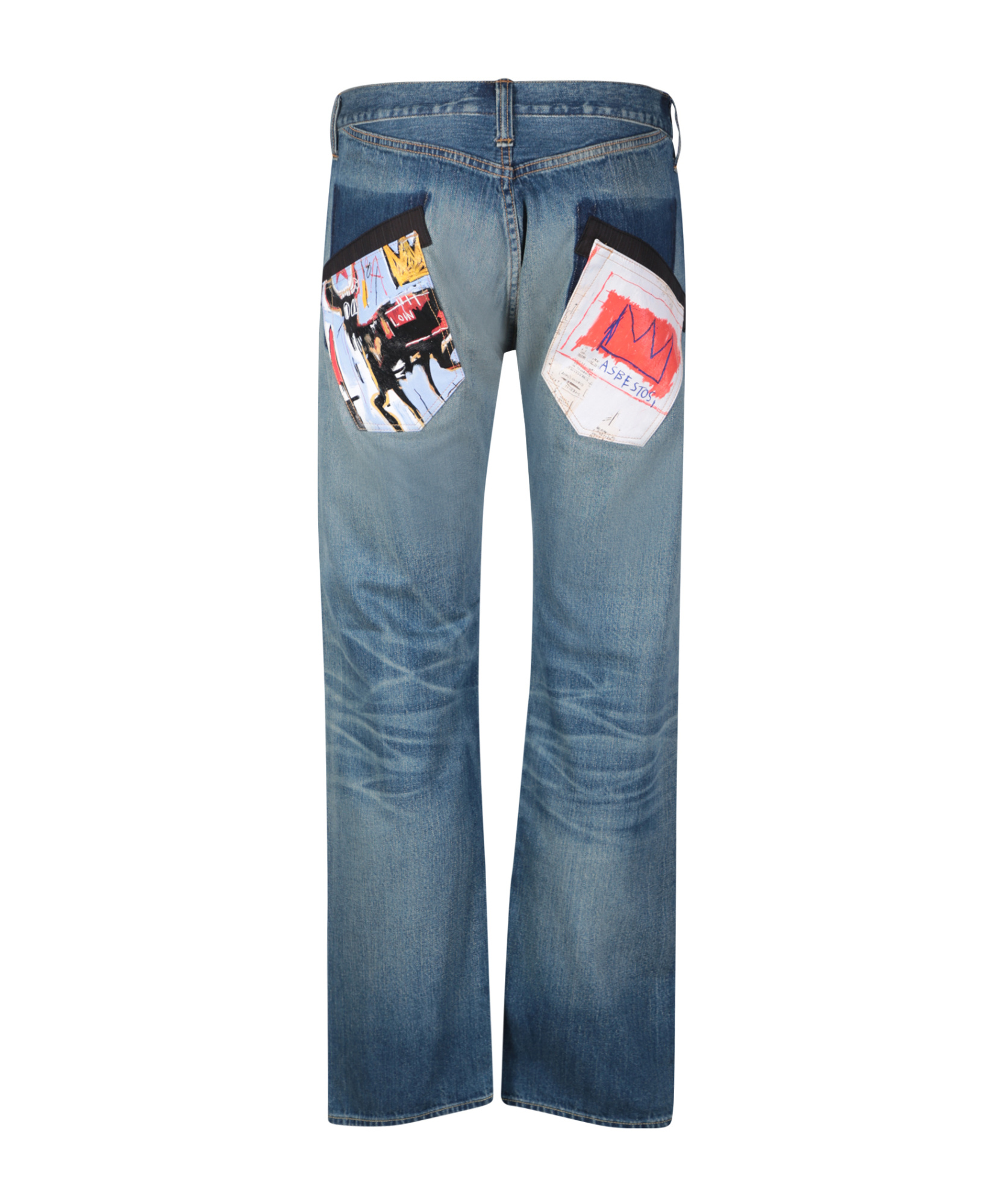 Shop Junya Watanabe Patchwork Jeans In Blue