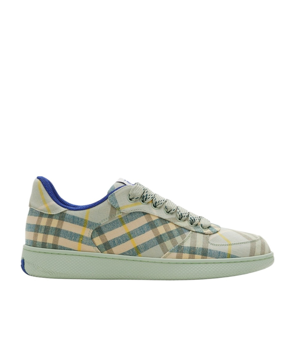 Burberry Terrace Check Sneaker In Gray