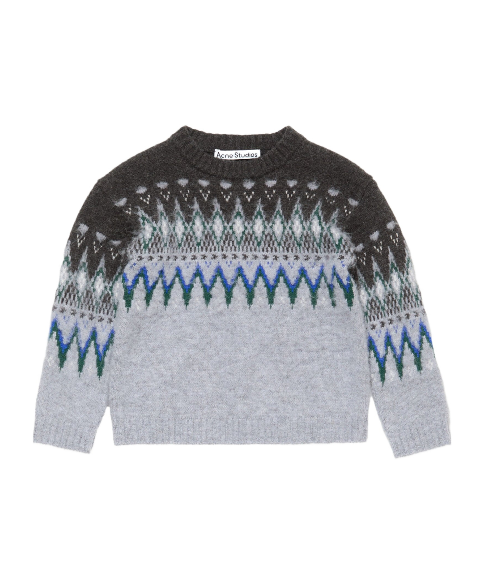 Acne Studios Fairislepattern Wool Sweater In Multi