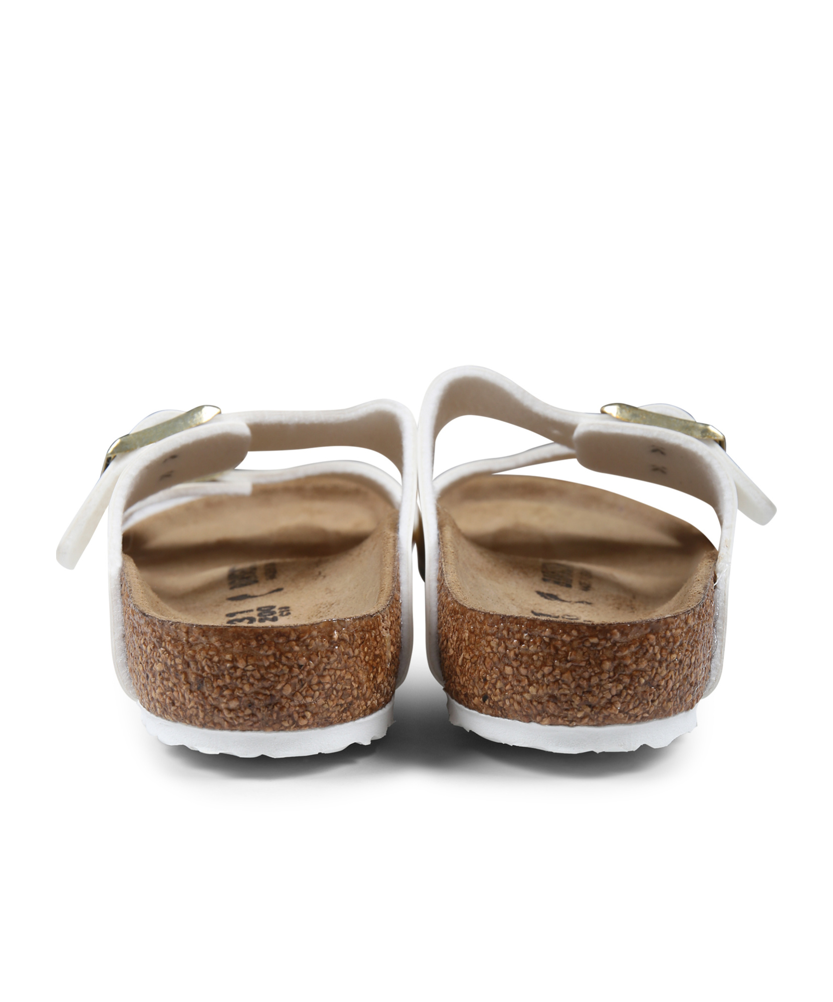 Birkenstock Round Toe Sandals In White