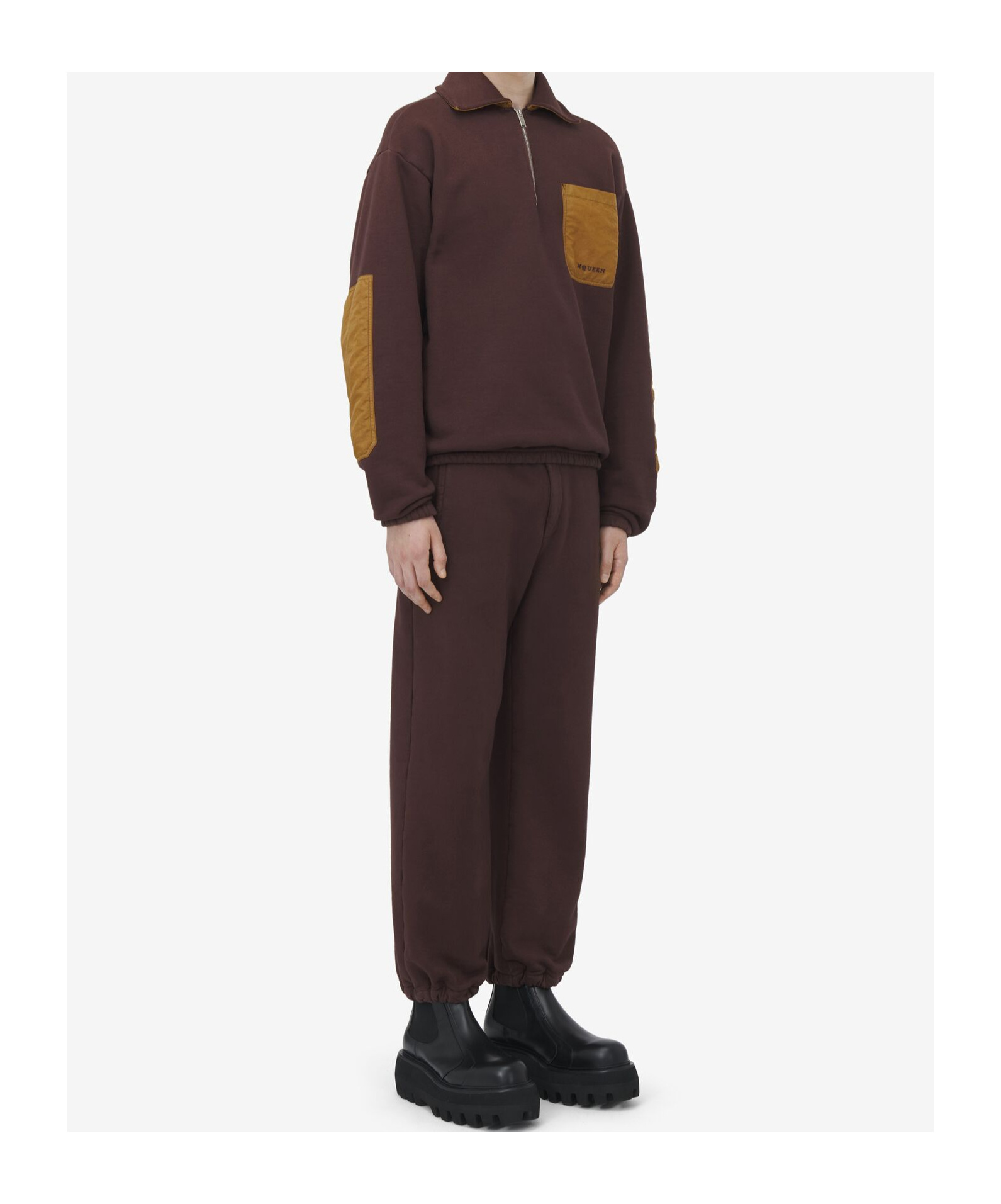 Alexander Mcqueen Contrast-pocket Track Trousers In Black