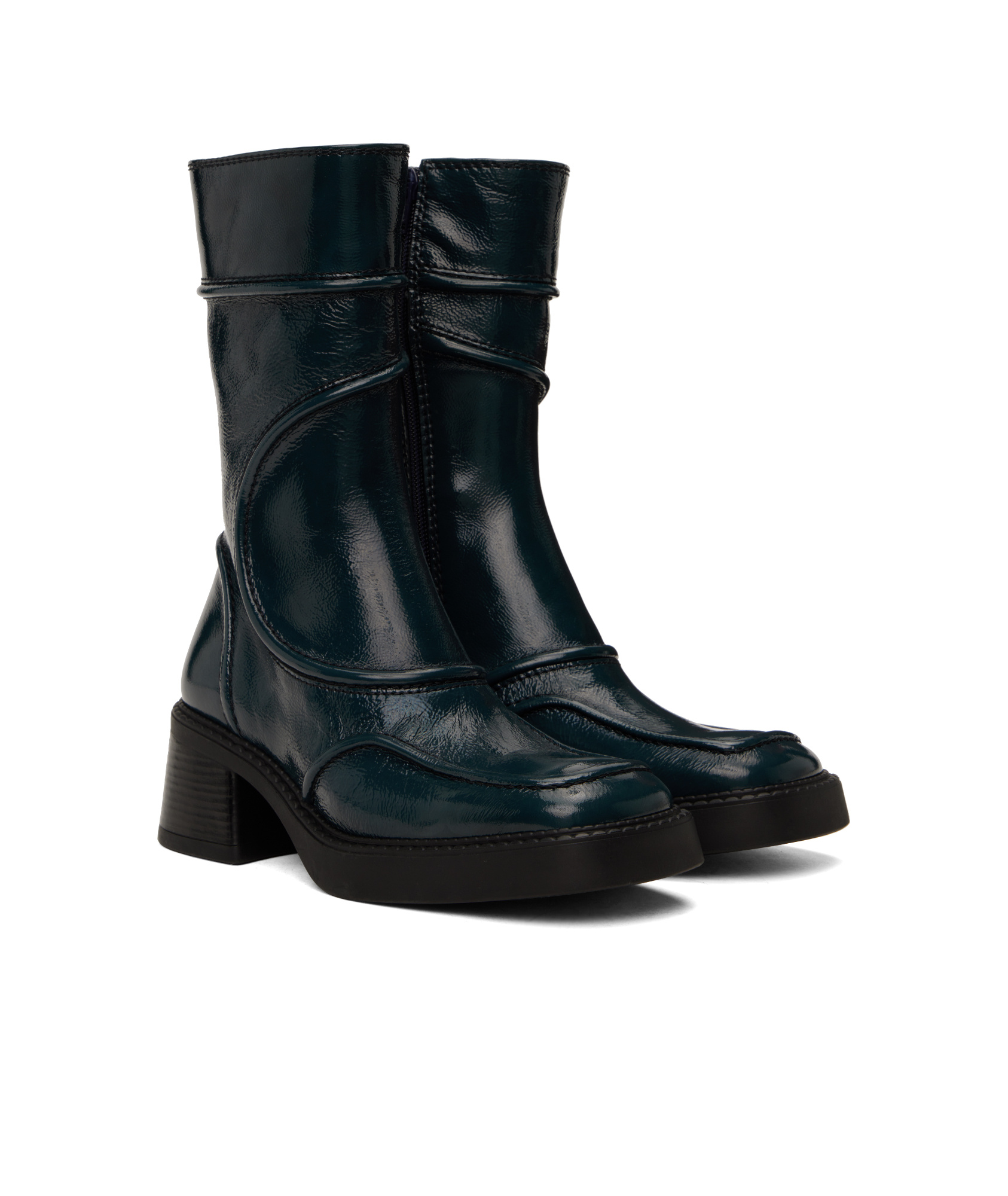 Miista Navy Malene Boots In Black