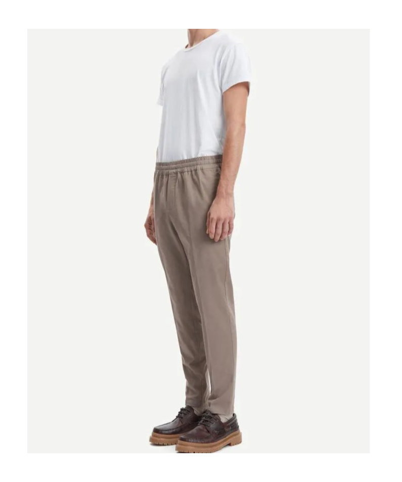Samsoe & Samsoe Elastic Casual Pants In Brown