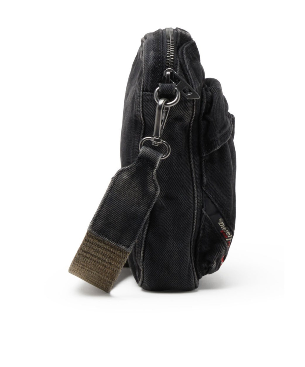 Diesel Multi-pkts-crossbody Bag In Washed Denim