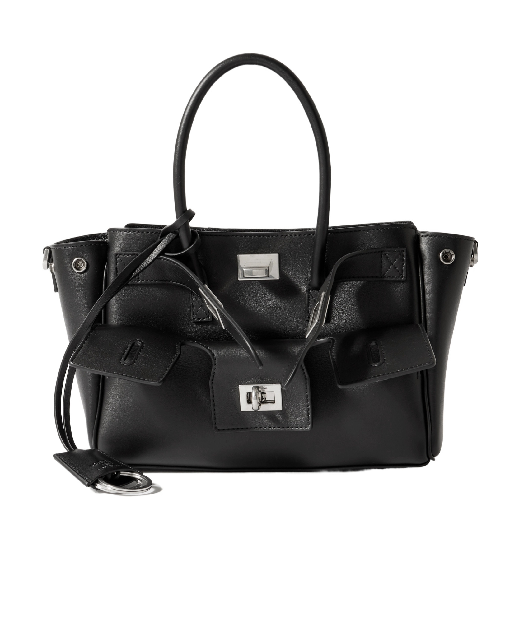 Balenciaga Women's Leather Carry All Bel Air Shopping Bag In Black