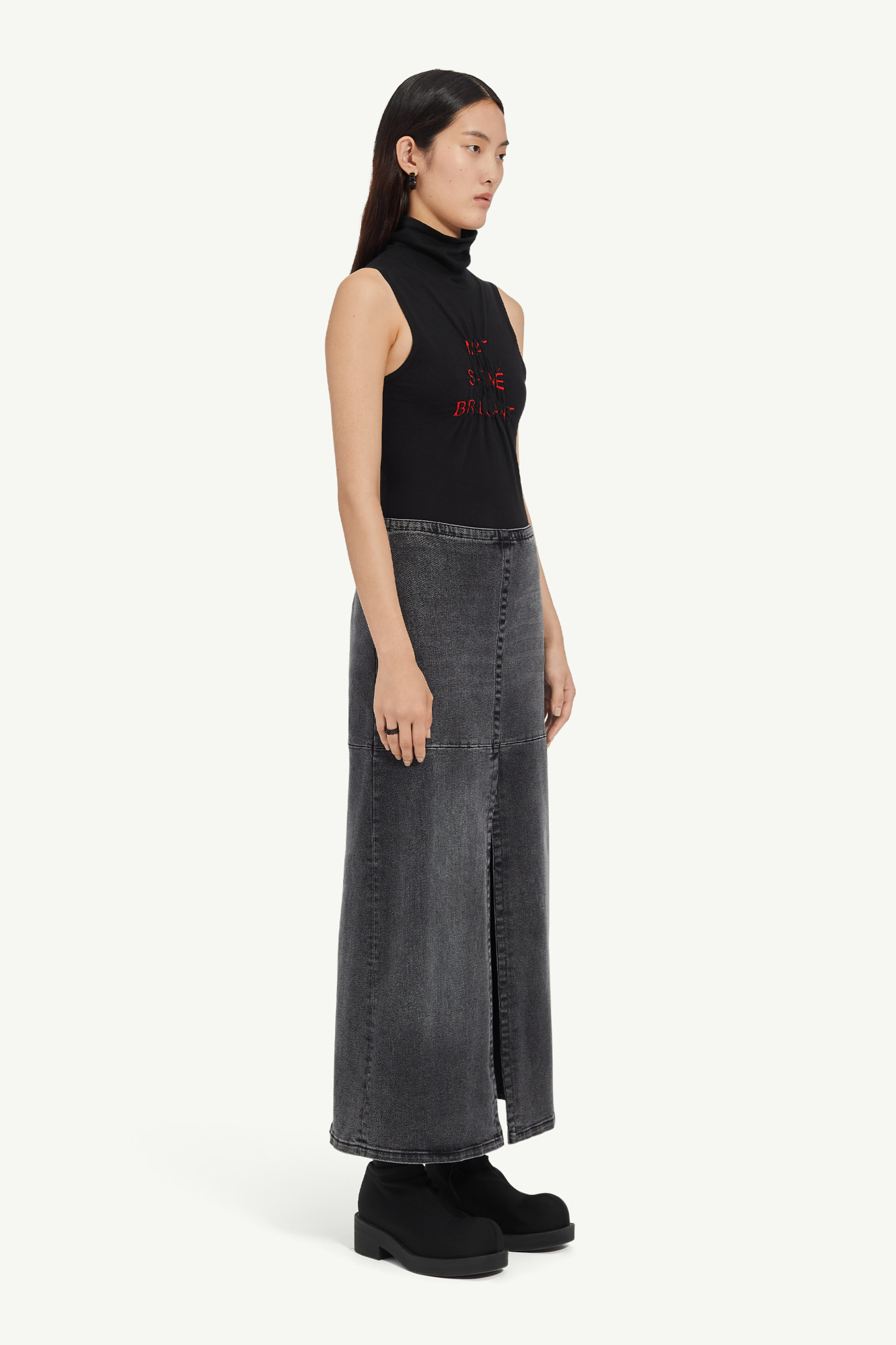 MM6 MAISON MARGIELA LONG DENIM SKIRT