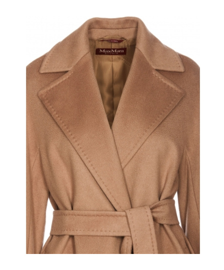 Max Mara Long-sleeved Coat In Brown