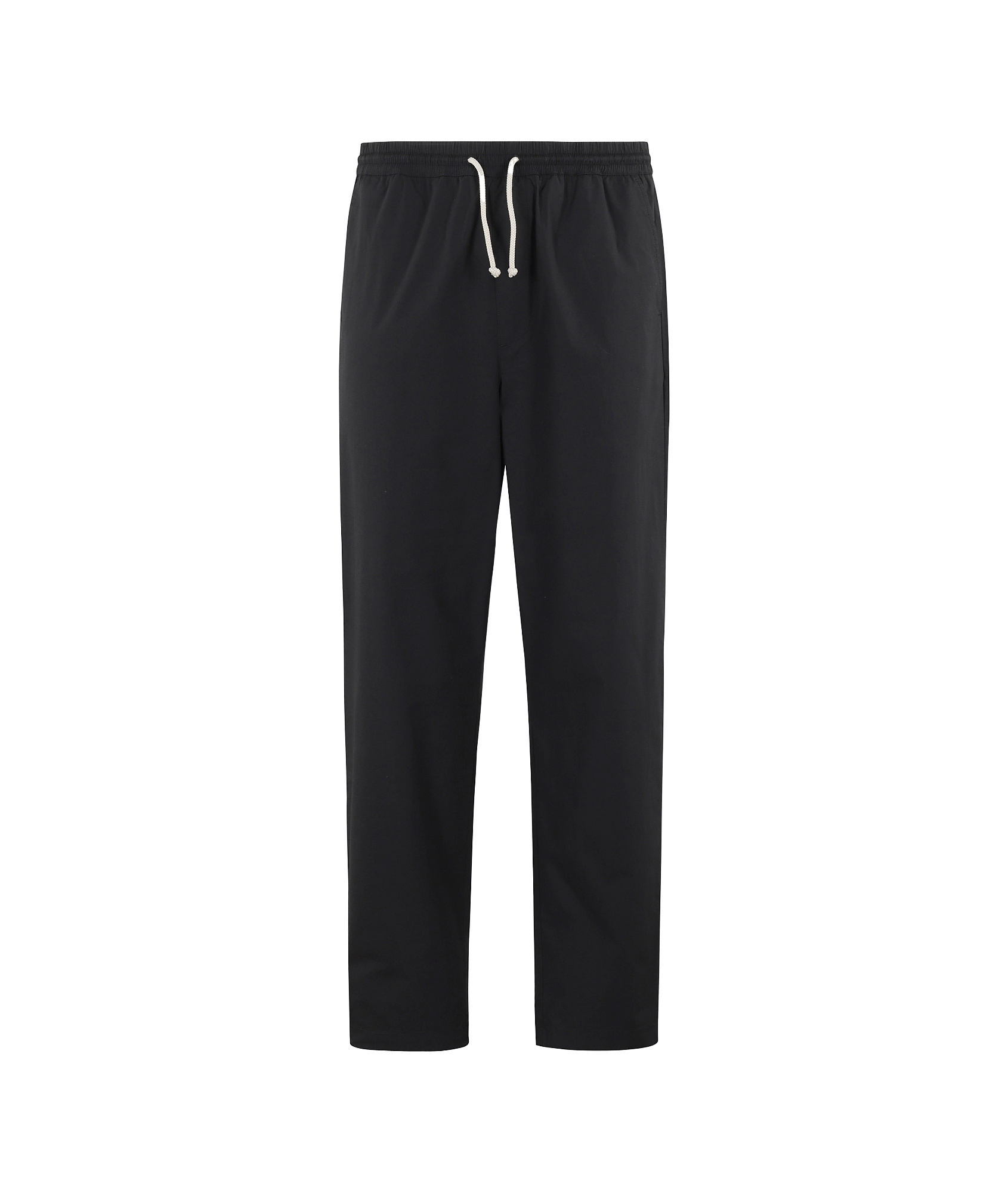 Department Five Elastic Waist Drawstring Casual Pants In Black