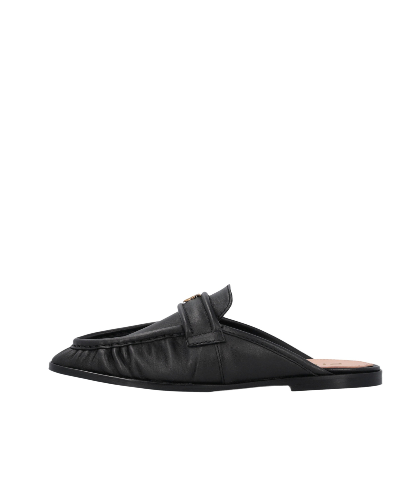 Shop Pinko Love Birds Slippers In Black