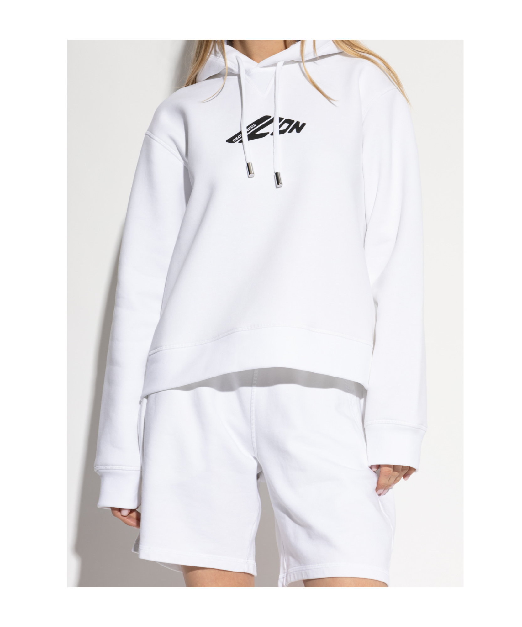 Dsquared2 Long-sleeved Sweater In White