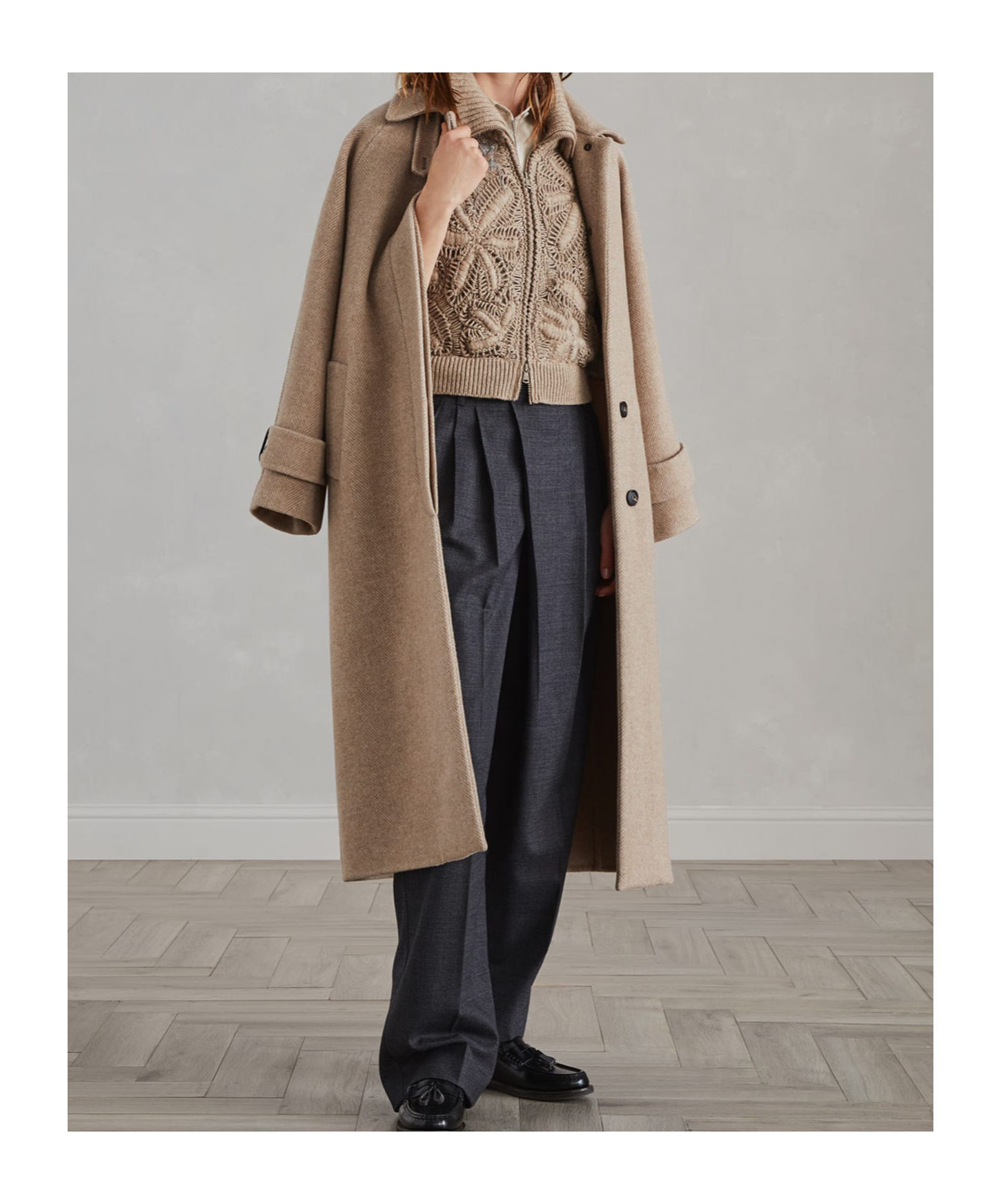 Brunello Cucinelli Cashmere Cardigan In Brown