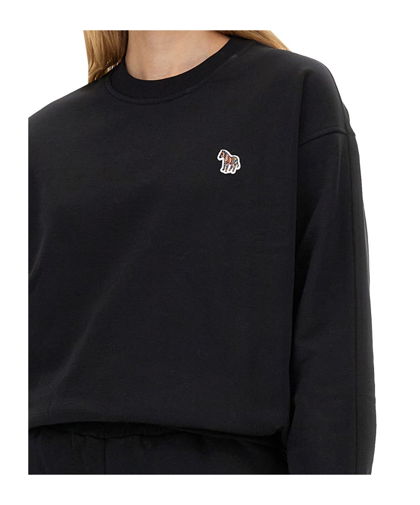 Ps By Paul Smith Ps Paul Smith Sweatshirt With Zebra Patch In Black