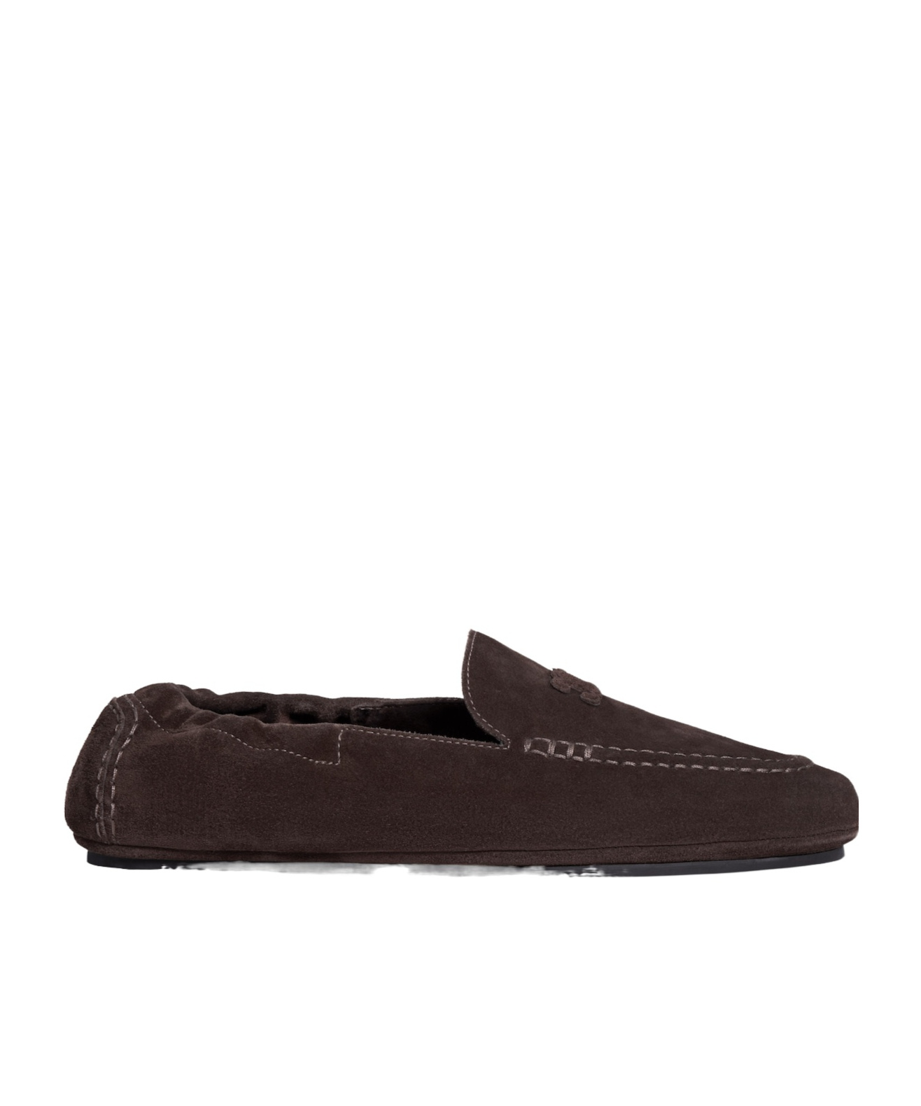 Celine Adam  Loafer In Suede Calfskin In Brown