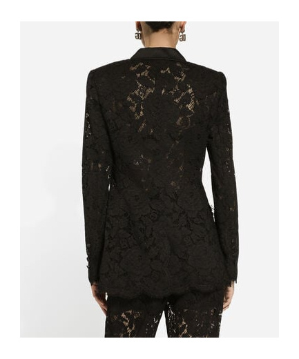 Dolce & Gabbana Black Double-breasted Blazer In Black